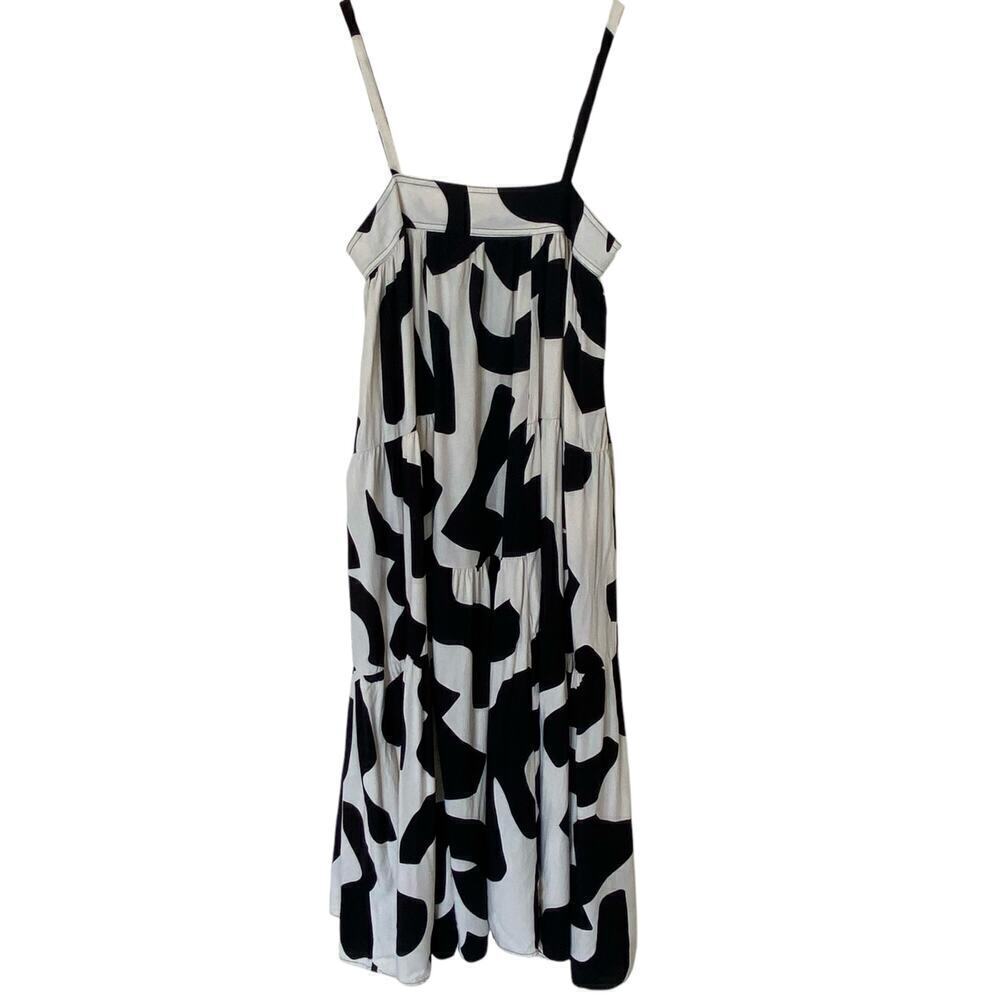 ANTHROPOLOGIE X Able The Label Diego Smock Tiered Midi Dress, Size Small